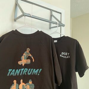 TWO Gildan Brown Heavy Cotton T-Shirt